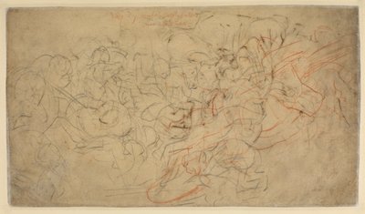 Bitva jezdců (verso) od Peter Paul Rubens