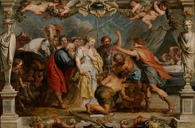 Briseis navrácena Achillovi od Peter Paul Rubens