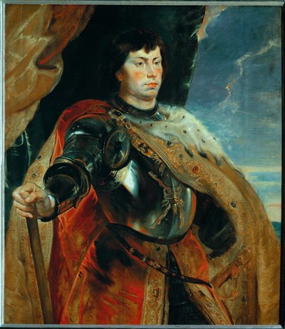 Karel Smělý Burgundský, asi 1618 (malba na dubovém dřevě) od Peter Paul Rubens