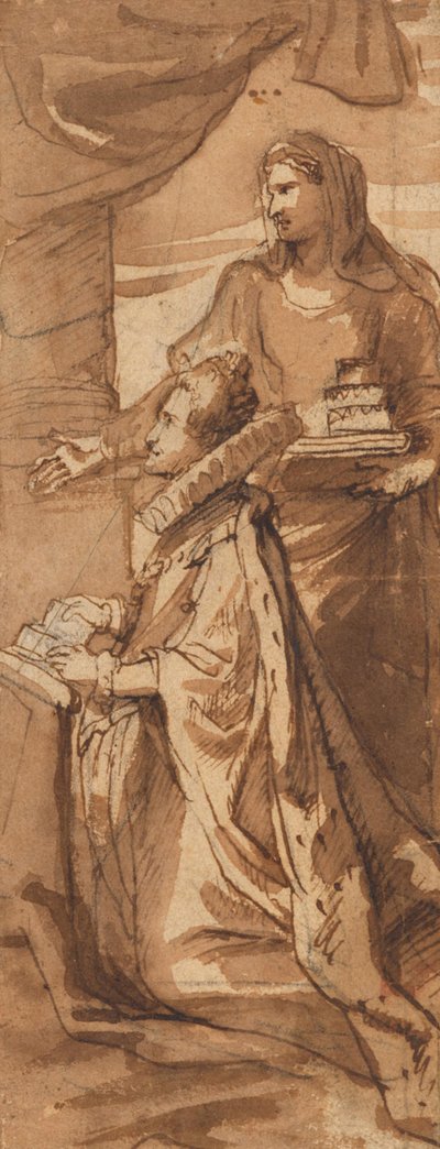 Španělská infantka Isabella se svatou Alžbětou Uherskou od Peter Paul Rubens