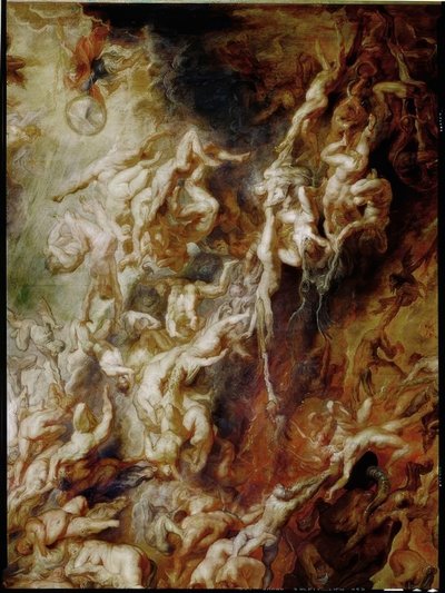 Pád zatracených do pekla od Peter Paul Rubens