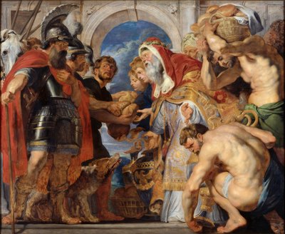 Setkání Abrahama a Melchisedecha od Peter Paul Rubens