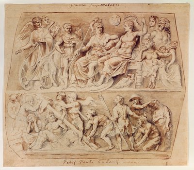 Kresba Gemmy Augustey (pero, tuš a tužka na papíře) od Peter Paul Rubens