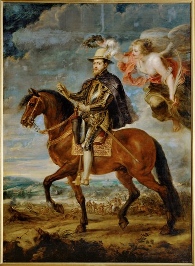 Jezdecký portrét španělského krále Filipa II. od Peter Paul Rubens