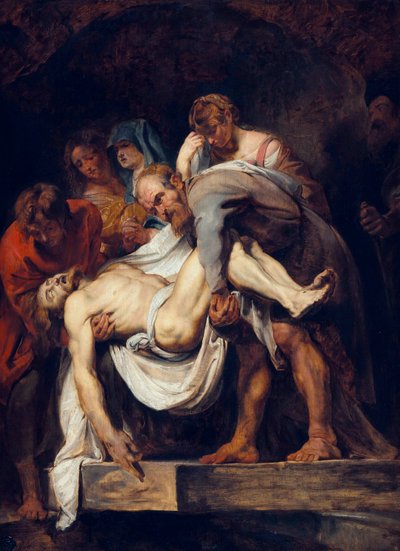 Francouzština:  The Entombment (Pohřbení) od Peter Paul Rubens