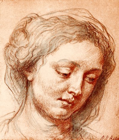 Dívčí hlava od Peter Paul Rubens