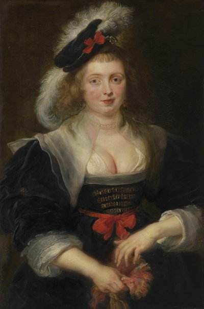 Helene Fourmentová, jak si nasazuje rukavici od Peter Paul Rubens
