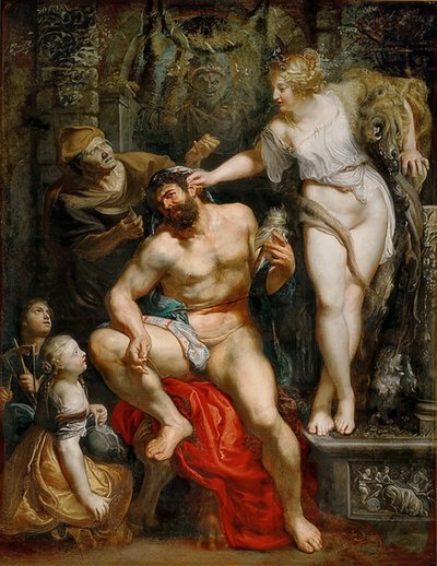 Herkules a Omphale. 1602-05 od Peter Paul Rubens