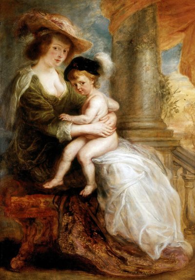 Hélène Fourmentová se svým synem Francisem, 1635. od Peter Paul Rubens