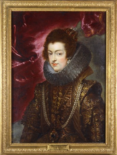 Isabela Bourbonská, asi 1629 (malba na plátně) od Peter Paul Rubens