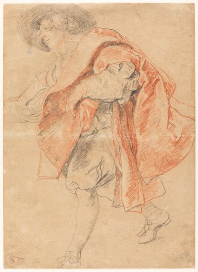 Mladý muž, scházející po schodech od Peter Paul Rubens