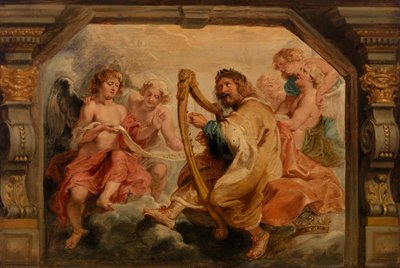 Král David hrající na harfu od Peter Paul Rubens