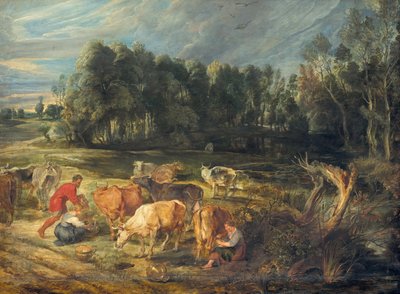 Krajina se stádem krav od Peter Paul Rubens