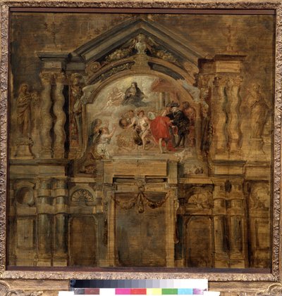 Apoteóza nemluvně Isabelly Španělské (1566-1633) (Apoteóza infantky Isabely). Obraz Peter Paul (Pierre-Paul) Rubens (nebo Peter Paul nebo Petrus Paulus) (1577-1640). Olej na dřevě, 69 x 70 cm od Peter Paul Rubens