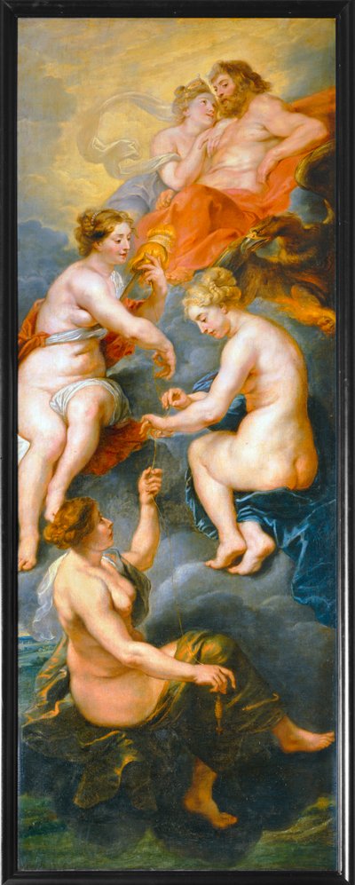 Les Parques filant le destin de la reine Marie de Medicis (malba na plátně) od Peter Paul Rubens