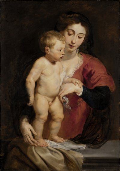 Madonna a dítě, ca. 1615-1618. od Peter Paul Rubens