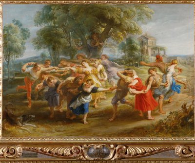 Tanec rolníků, asi 1630 (malba na dřevě) od Peter Paul Rubens