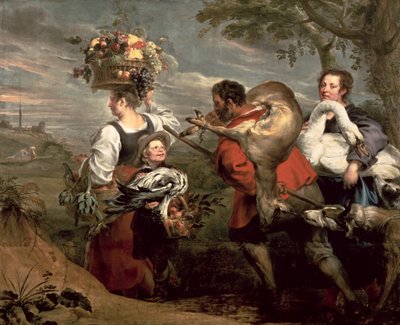 Rolníci jdou na trh od Peter Paul Rubens