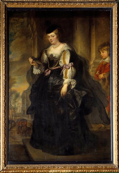 Portrét Helene Fourmentové na kočáru. Helene Fourmentová (1614-1673), druhá manželka malíře. Obraz Pierre Paul (Pierre-Paul) Rubens (nebo Peter Paul nebo Petrus Paulus) (1577-1640), vlámská škola od Peter Paul Rubens