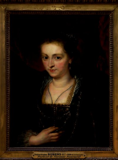 Portrét ženy. Portrét Suzanny Fourmentové od Peter Paul Rubens