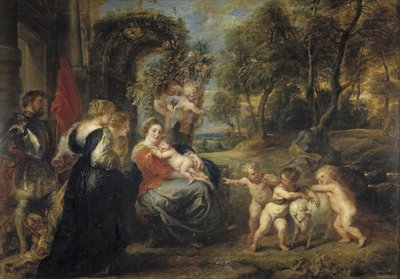 Odpočívej na útěku do Egypta se Svatými, c. 1635 od Peter Paul Rubens