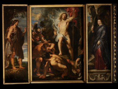 Vzkříšení Krista, kolem 1611-12 (olej na panelu) od Peter Paul Rubens
