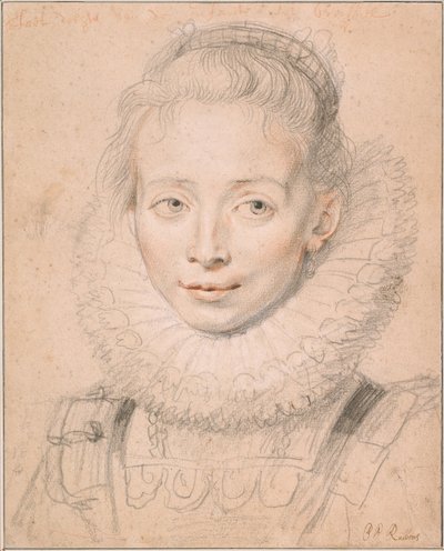 Rubenssova dcera Clara Serena Tak pojmenovaná Maid of Honor Infanta Isabella, kolem roku 1623 od Peter Paul Rubens