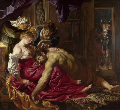 Samson a Dalila. Kolem 1609-10 od Peter Paul Rubens