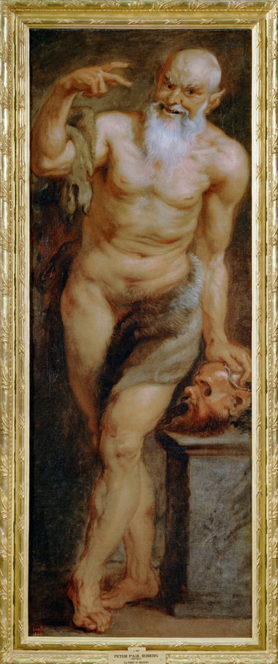 Silen, neboli faun, namalovaný pro Torre de La Parada (malba na plátně) od Peter Paul Rubens