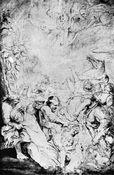 Náčrt mučednictví svatého Livina, c1633, 1933. od Peter Paul Rubens