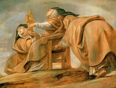 Sv. Klára z Assisi, zobrazení Pyx, 1620 od Peter Paul Rubens