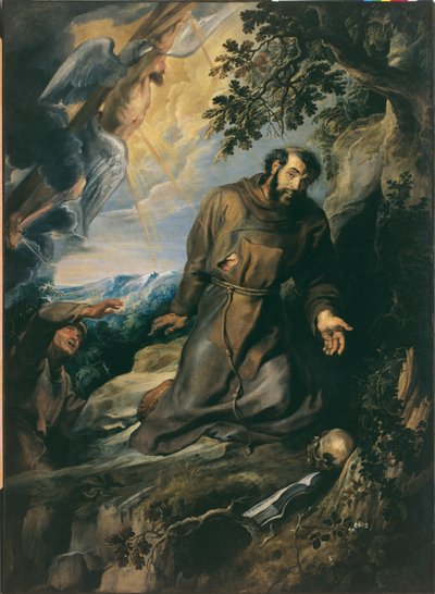 Svatý František přijímá stigmata od Peter Paul Rubens