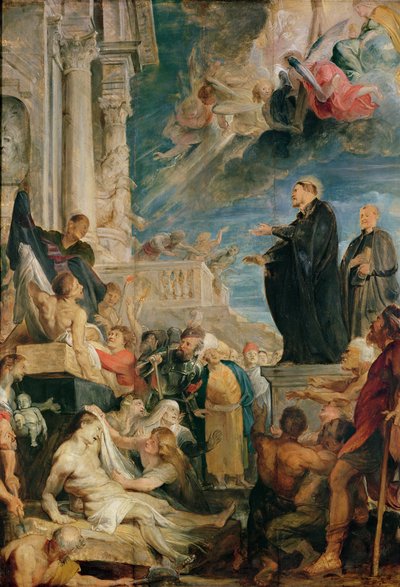 Svatý František Xaverský žehnání nemocným (olej na plátně) od Peter Paul Rubens