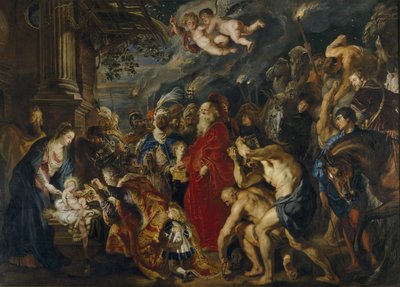 Klanění tří králů, 1610-1620 od Peter Paul Rubens