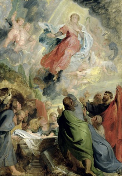 Nanebevzetí Panny Marie (olej na desce) od Peter Paul Rubens