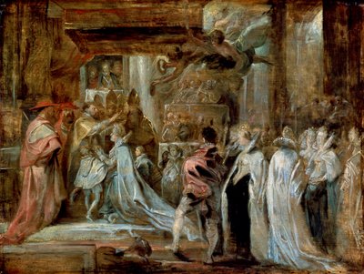 Korunovace Marie de Medici, 1622. od Peter Paul Rubens