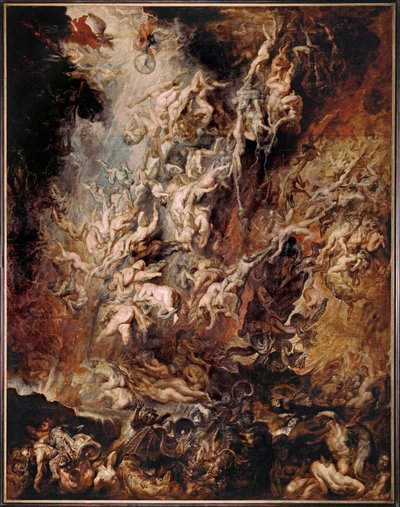 Pád prokletých (malba na dubovém dřevě) od Peter Paul Rubens
