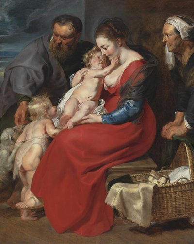 Svatá rodina se svatými Alžbětou a Janem Křtitelem, kolem roku 1615 od Peter Paul Rubens