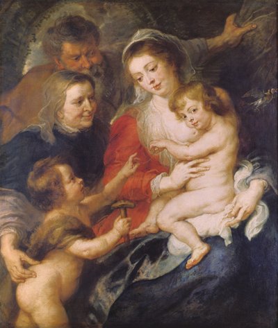 Svatá rodina se sv. Alžbětou a dítětem sv. Janem Křtitelem, kolem roku 1634 od Peter Paul Rubens