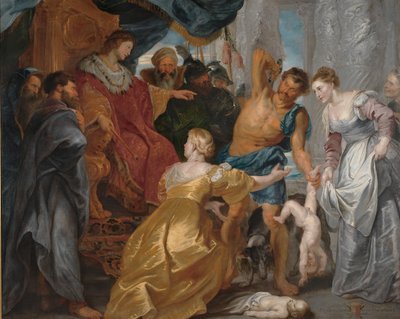 Šalamounův soud, c. 1617 (olej na plátně) od Peter Paul Rubens