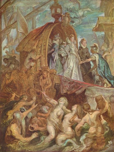 Vylodění v Marseille (skica pro Medicejský cyklus) od Peter Paul Rubens