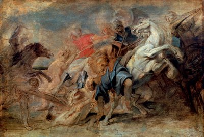 Lov na lva, c1621. od Peter Paul Rubens