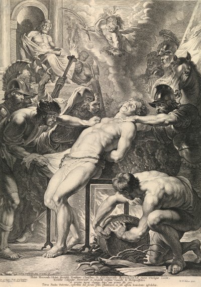 Umučení svatého Laurentia (rytina) od Peter Paul Rubens
