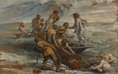 Zázračný návrh ryb, 1618-1619 od Peter Paul Rubens