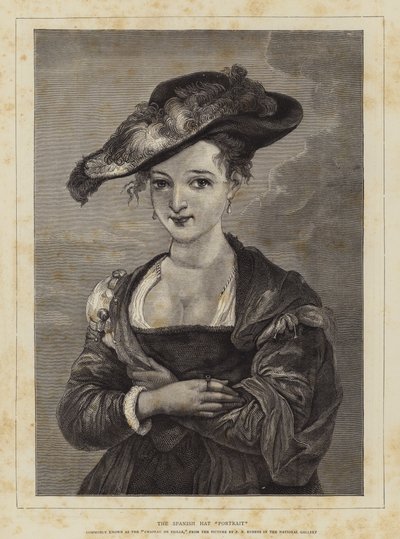 Portrét španělského klobouku od Peter Paul Rubens