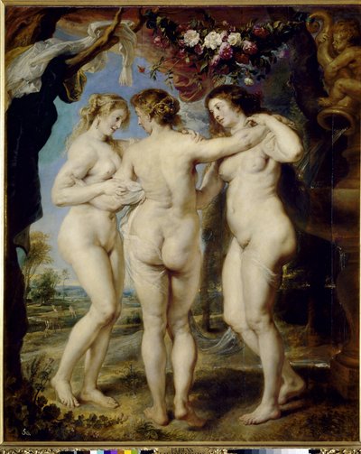 Tři Grácie - olej na plátně od Peter Paul Rubens