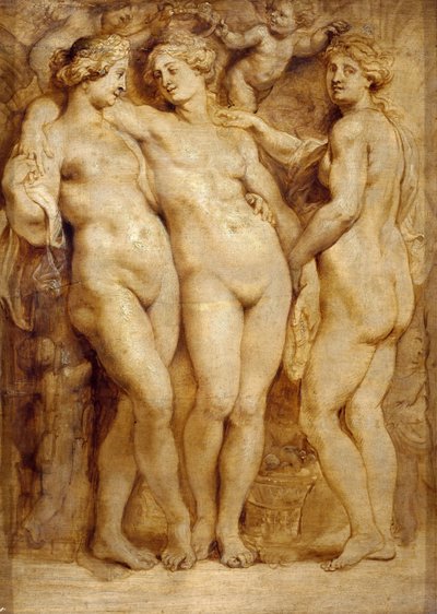 Tři Grácie, asi 1620-1623. od Peter Paul Rubens