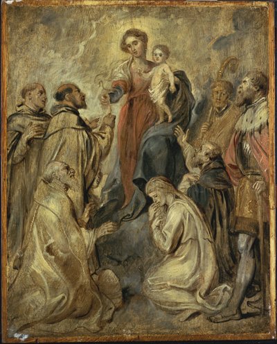 Panna a dítě růžencové od Peter Paul Rubens