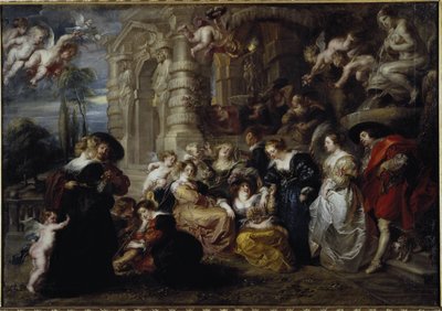Zahrada lásky - olej na plátně od Peter Paul Rubens