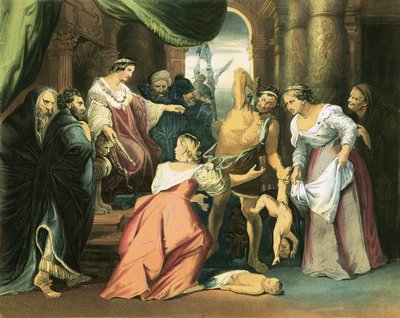 Šalamounův soud od Peter Paul Rubens